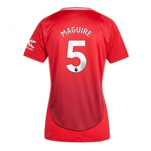 Manchester United Harry Maguire #5 Replika Hjemmebanetrøje Dame 2024-25 Kortærmet